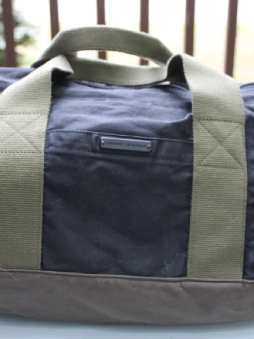 Armani exchange duffel bag